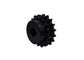 Z17 P12.7 C45 Right Hand Helical Gear Double Sprocket Wheel Toothed Rack